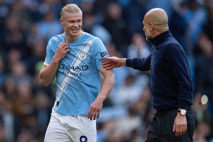 Erling Haaland, Pep Guardiola