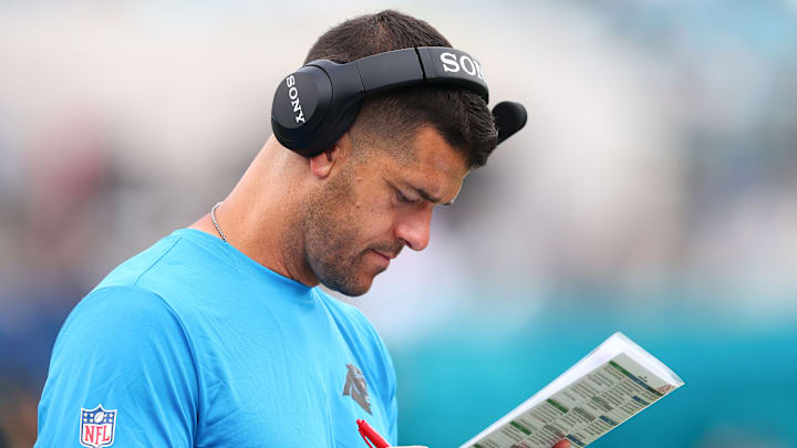 Carolina Panthers head coach Dave Canales