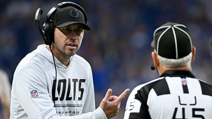 Aug 22, 2026; Indianapolis, Indiana, USA; Indianapolis Colts head coach Shane Steichen reacts after a play against the Atlanta Falcons during the first half at Lucas Oil Stadium. Mandatory Credit: Robert Goddin-Imagn Images Aug 22, 2026; Indianapolis, Indiana, USA; Indianapolis Colts head coach Shane Steichen reacts after a play against the Atlanta Falcons during the first half at Lucas Oil Stadium. Mandatory Credit: Robert Goddin-Imagn Images