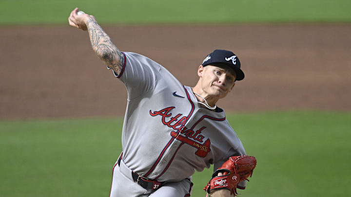Atlanta Braves starting pitcher AJ Smith-Shawver