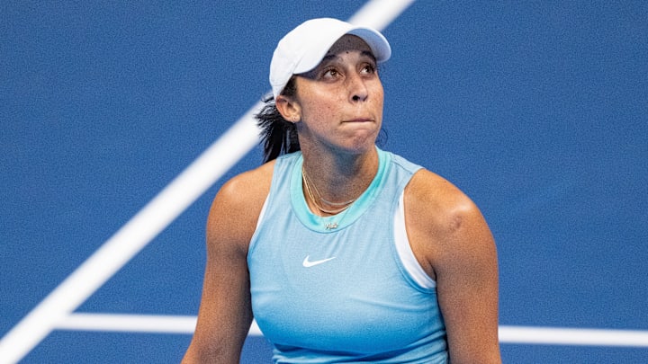 Madison Keys plays
