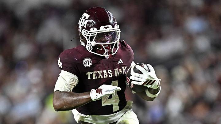 Texas A&M Aggies running back Rueben Owens II (4) runs the ball during the third quarter against the Missouri State Bears at Kyle Field. Texas A&M Aggies running back Rueben Owens II (4) runs the ball during the third quarter against the Missouri State Bears at Kyle Field.