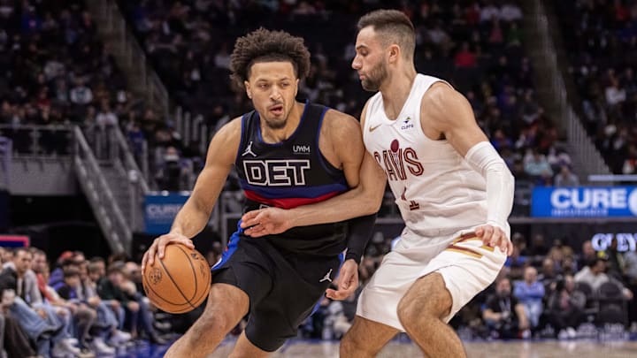 Dec 2, 2023; Detroit, Michigan, USA; Detroit Pistons guard Cade Cunningham (2) 
