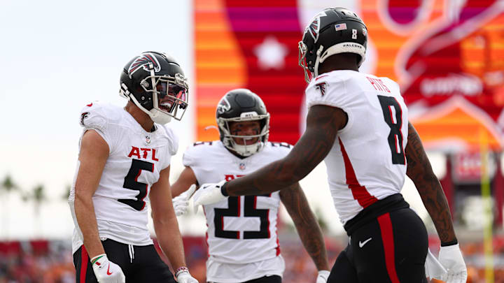 Atlanta Falcons receiver Drake London and tight end Kyle Pitts aided a strong offensive showing vs. the Tampa Bay Buccaneers.