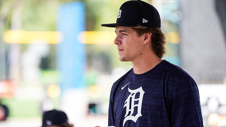 Detroit Tigers prospect Bryce Rainer watches practice during spring training. Credit Detroit Tigers prospect Bryce Rainer watches practice during spring training. Credit
