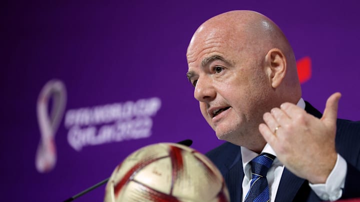 Gianni Infantino hat eine Pressekonferenz gegeben.