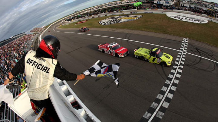 Corey Heim, Kaden Honeycutt, Rockingham Speedway, NASCAR Craftsman Truck Series Corey Heim, Kaden Honeycutt, Rockingham Speedway, NASCAR Craftsman Truck Series