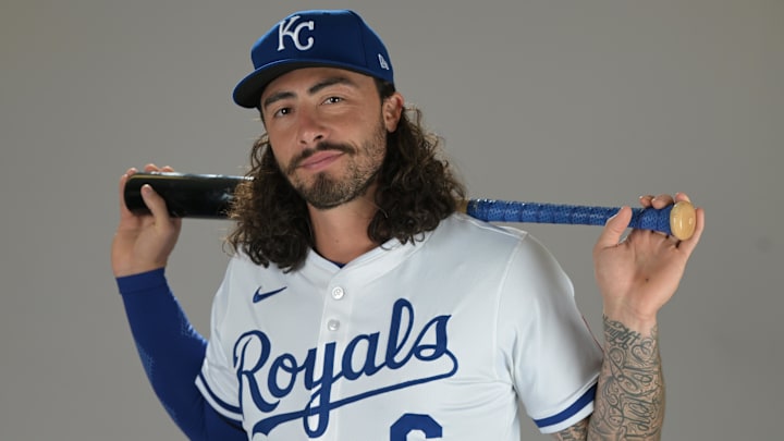 Feb 19, 2025; Surprise, AZ, USA; Kansas City Royals second baseman Jonathan India (6) poses for a photo during media day. Mandatory Credit: Jayne Kamin-Oncea-Imagn Images Feb 19, 2025; Surprise, AZ, USA; Kansas City Royals second baseman Jonathan India (6) poses for a photo during media day. Mandatory Credit: Jayne Kamin-Oncea-Imagn Images