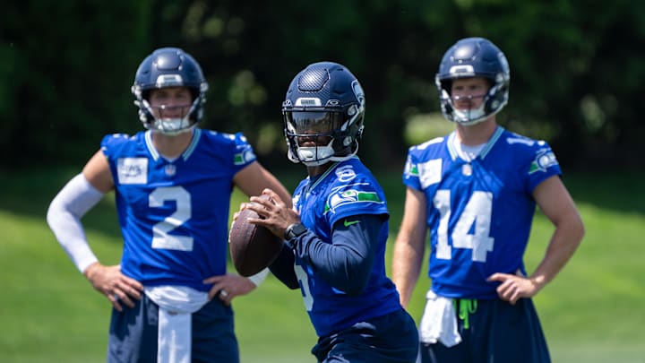 Seattle Seahawks quarterback Jalen Milroe