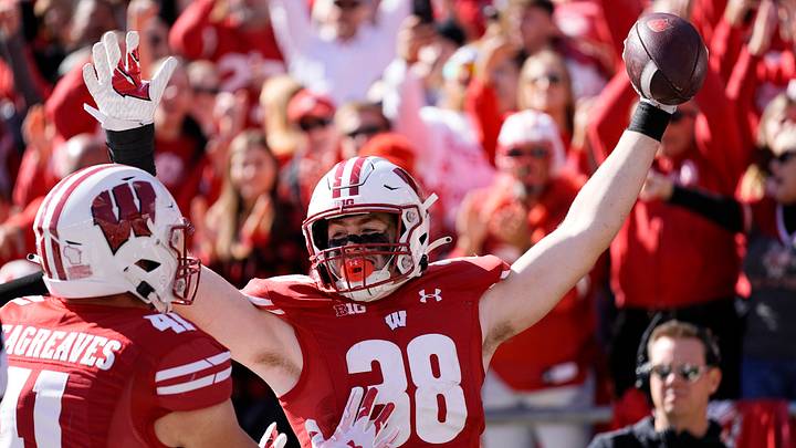 Former Wisconsin Badgers tight end Tucker Ashcraft. 