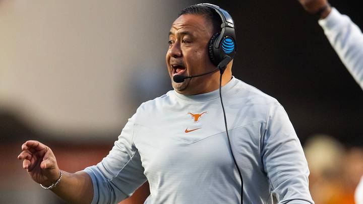 Texas Longhorns linebackers coach Johnny Nansen against the Clemson Tigers during the CFP National playoff first round at Darrell K Royal-Texas Memorial Stadium. Texas Longhorns linebackers coach Johnny Nansen against the Clemson Tigers during the CFP National playoff first round at Darrell K Royal-Texas Memorial Stadium.