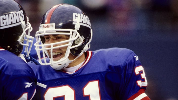 Dec 13, 1997; E. Rutherford, NJ, USA; FILE PHOTO; New York Giants defensive back Jason Sehorn 