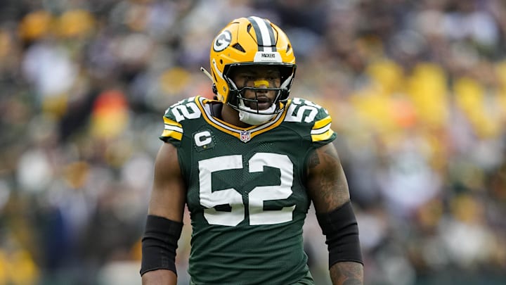 Green Bay Packers defensive lineman Rashan Gary during the game against the Minnesota Vikings at Lambeau Field. 