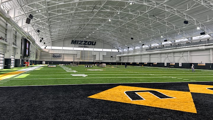 Friday, March 20, 2025; Columbia, Missouri, USA; A look inside Stephen's Indoor Facility before the beginning of the Missouri Tigers Pro Day event. 