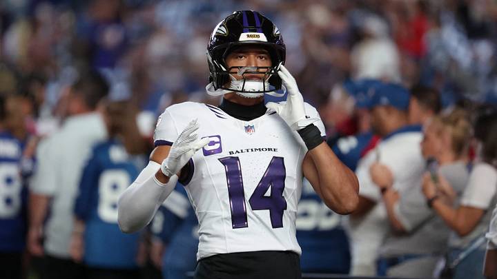 Sep 13, 2026; Indianapolis, Indiana, USA; Baltimore Ravens safety Kyle Hamilton (14) takes the field to face the Indianapolis Colts at Lucas Oil Stadium. Mandatory Credit: Trevor Ruszkowski-Imagn Images Sep 13, 2026; Indianapolis, Indiana, USA; Baltimore Ravens safety Kyle Hamilton (14) takes the field to face the Indianapolis Colts at Lucas Oil Stadium. Mandatory Credit: Trevor Ruszkowski-Imagn Images