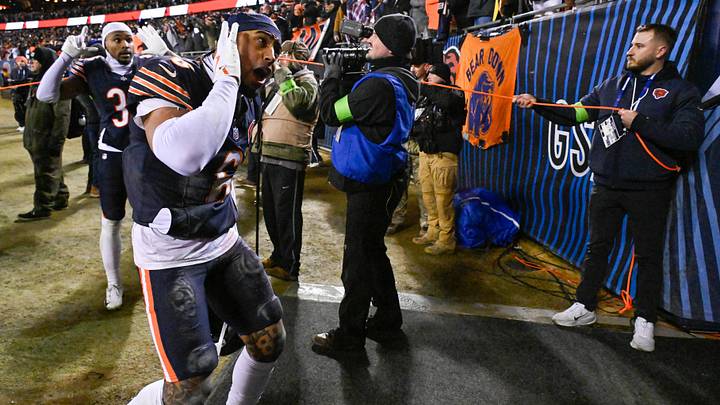 Jan 10, 2026; Chicago, IL, USA; Chicago Bears cornerback Kyler Gordon (6) leaves the field following an NFC Wild Card Round game against the Green Bay Packers at Soldier Field. Mandatory Credit: Matt Marton-Imagn Images Jan 10, 2026; Chicago, IL, USA; Chicago Bears cornerback Kyler Gordon (6) leaves the field following an NFC Wild Card Round game against the Green Bay Packers at Soldier Field. Mandatory Credit: Matt Marton-Imagn Images