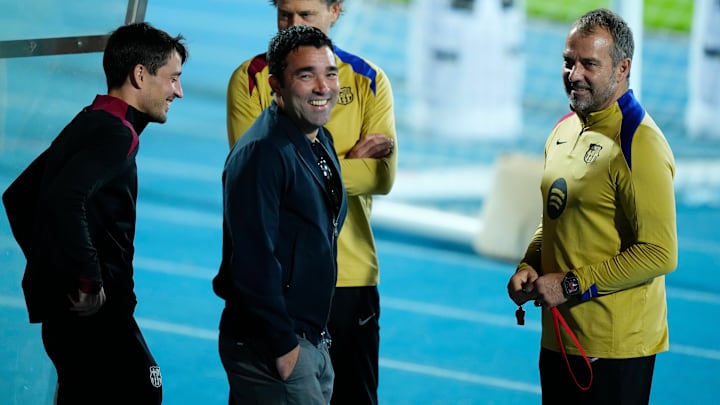 Deco y Flick en la pretemporada.