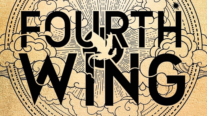 Fourth Wing by Rebecca Yarros book cover. 