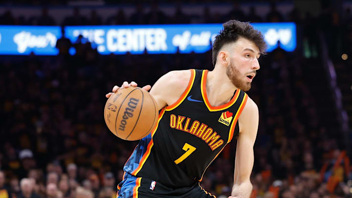 Oklahoma City Thunder forward Chet Holmgren is a solid prop target in Game 1. Oklahoma City Thunder forward Chet Holmgren is a solid prop target in Game 1.