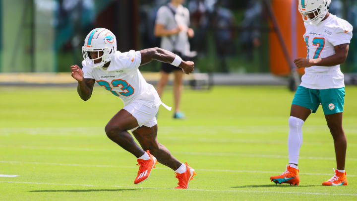 Former Virginia wide receiver Malik Washington will make his preseason NFL debut on Friday night for the Miami Dolphins. Former Virginia wide receiver Malik Washington will make his preseason NFL debut on Friday night for the Miami Dolphins.