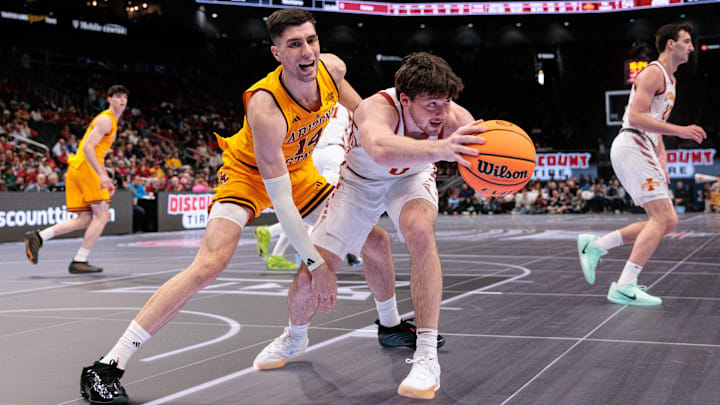 Arizona State Sun Devils forward Andrija Grbovic (left) Arizona State Sun Devils forward Andrija Grbovic (left)