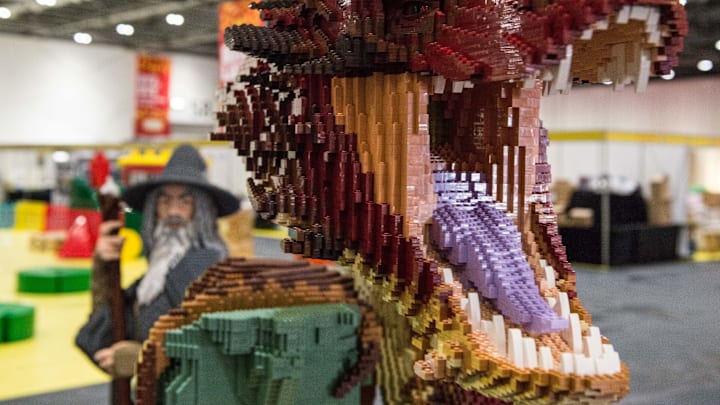 Finishing Touches Are Applied To The Brick Lego Expo 2015