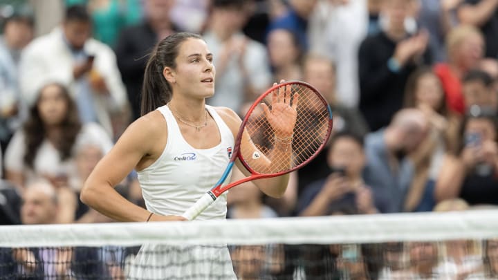 Emma Navarro defeated Coco Gauff at Wimbledon.