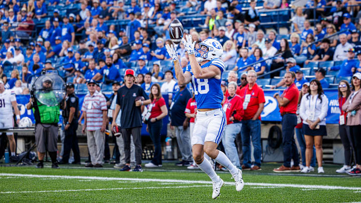 BYU wide receiver Cody Hagen against Arizona