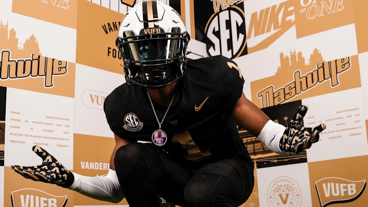 Vanderbilt commit Caden Harris during his official visit Vanderbilt commit Caden Harris during his official visit