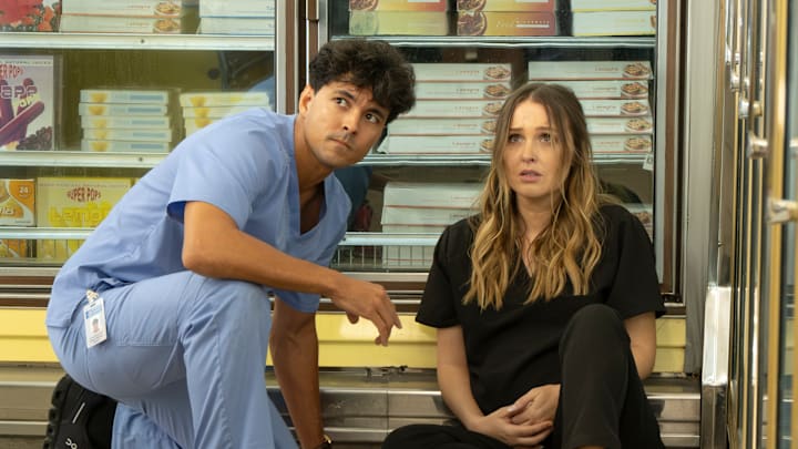 GREYÕS ANATOMY - ÒDrop It Like ItÕs HotÓ - In the midst of a deadly heat wave, the team at Grey Sloan struggles to keep up with an overwhelming amount of patients. Amelia and Winston face a challenging surgery, while Jo and Lucas run an errand for the hospital that takes an unexpected turn. THURSDAY, NOV. 21 (10:00-11:00 p.m. EST) on ABC. (Disney/Tina Thorpe) 
NIKO TERHO, CAMILLA LUDDINGTON