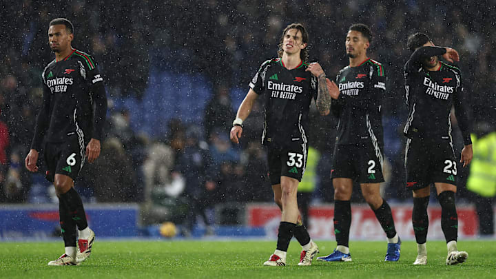 Arsenal were held at Brighton on Saturday evening Arsenal were held at Brighton on Saturday evening