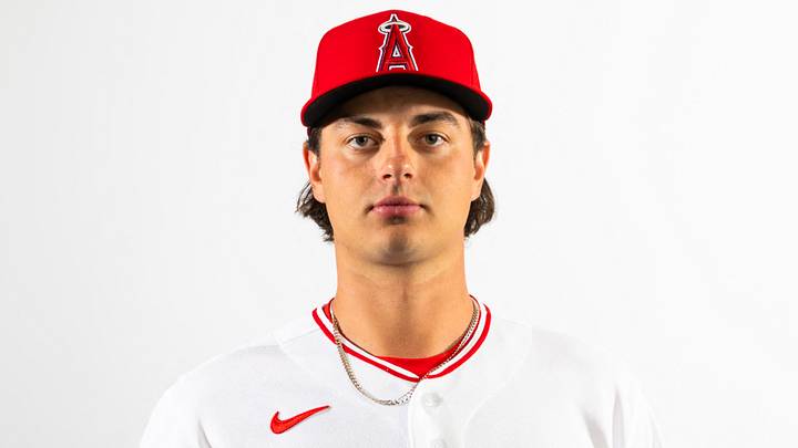 Feb 18, 2026; Tempe, AZ, USA; Los Angeles Angels pitcher Tyler Bremner poses for a portrait during photo day at Tempe Diablo Stadium. Mandatory Credit: Mark J. Rebilas-Imagn Images Feb 18, 2026; Tempe, AZ, USA; Los Angeles Angels pitcher Tyler Bremner poses for a portrait during photo day at Tempe Diablo Stadium. Mandatory Credit: Mark J. Rebilas-Imagn Images