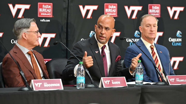 Virginia Tech head coach James Franklin Virginia Tech head coach James Franklin