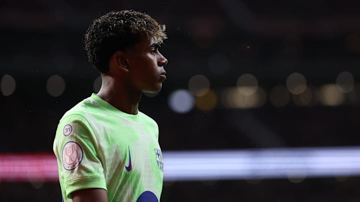 Lamine Yamal face à l'Atlético de Madrid, mercredi soir.