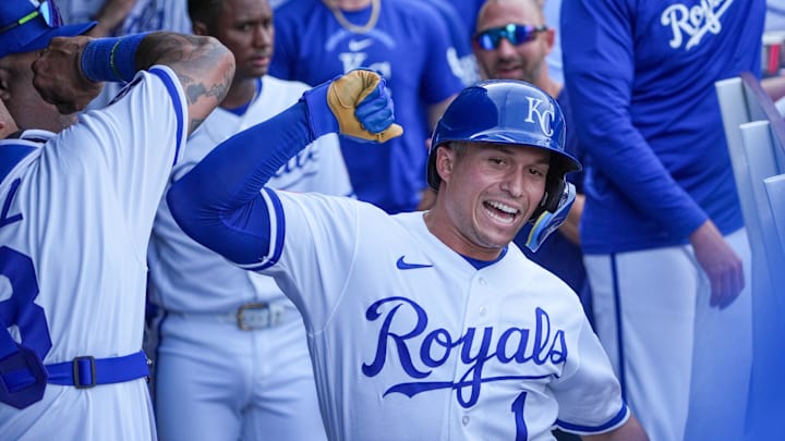 Kansas City Royals left fielder Isaac Collins.