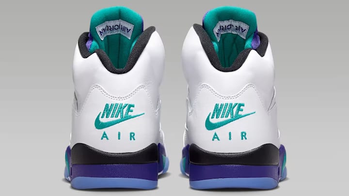 The Air Jordan 5 "Grape" has been restocked at Foot Locker. The Air Jordan 5 "Grape" has been restocked at Foot Locker.