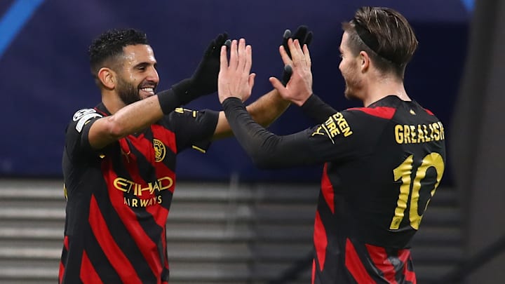 Riyad Mahrez y Jack Grealish