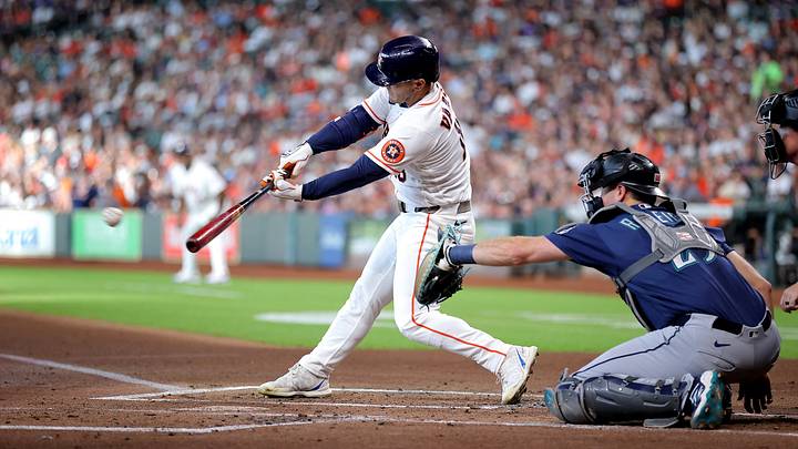 The Astros are home favorites against the Mariners on Sunday night. The Astros are home favorites against the Mariners on Sunday night.