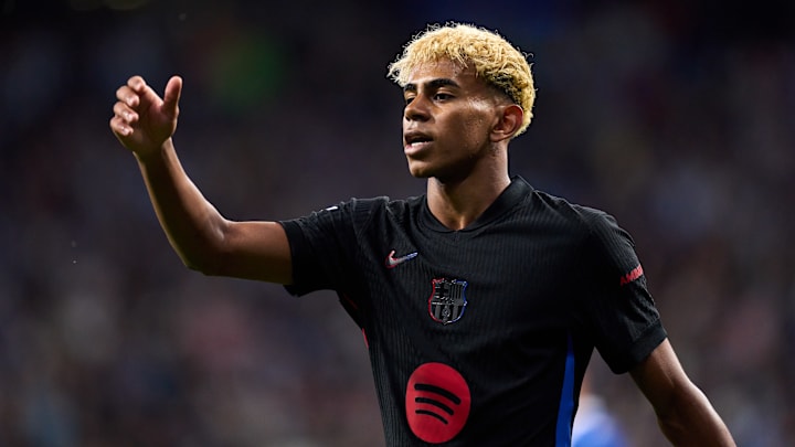 Lamine Yamal a rayonné face à l'Espanyol Barcelone. Lamine Yamal a rayonné face à l'Espanyol Barcelone.