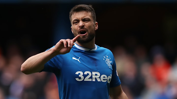 Russell Martin during his brief playing stint at Rangers