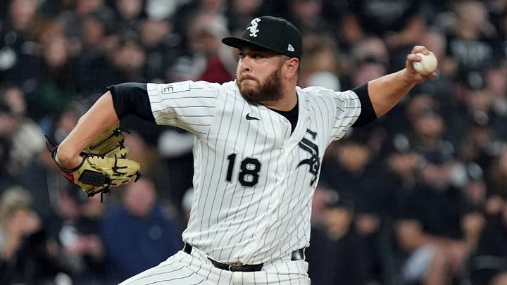 Oct 8, 2026; Chicago, Illinois, USA; Chicago White Sox pitcher Anthony Kay (18) throws a pitch during the sixth inning against the Cleveland Guardians in game four of the ALDS for the 2026 MLB Playoffs at Rate Field. Mandatory Credit: David Banks-Imagn Images Oct 8, 2026; Chicago, Illinois, USA; Chicago White Sox pitcher Anthony Kay (18) throws a pitch during the sixth inning against the Cleveland Guardians in game four of the ALDS for the 2026 MLB Playoffs at Rate Field. Mandatory Credit: David Banks-Imagn Images