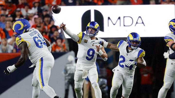 Sep 27, 2026; Denver, Colorado, USA; Los Angeles Rams quarterback Matthew Stafford (9) passes against the Denver Broncos during the first half at Empower Field at Mile High. Mandatory Credit: Isaiah J. Downing-Imagn Images Sep 27, 2026; Denver, Colorado, USA; Los Angeles Rams quarterback Matthew Stafford (9) passes against the Denver Broncos during the first half at Empower Field at Mile High. Mandatory Credit: Isaiah J. Downing-Imagn Images