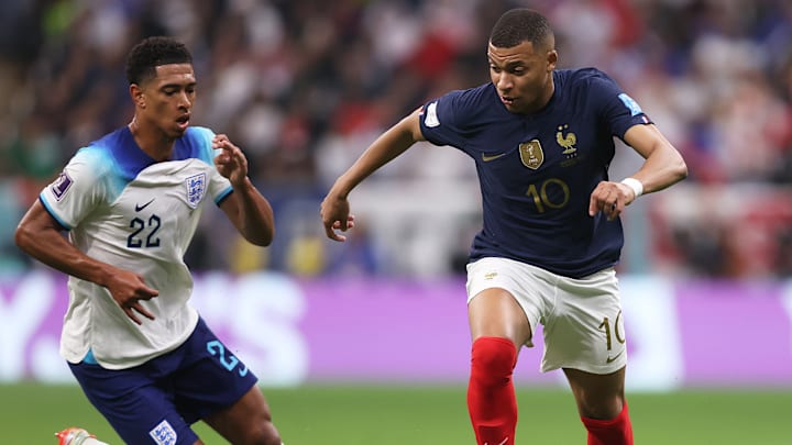 Jude Bellingham y Kylian Mbappe