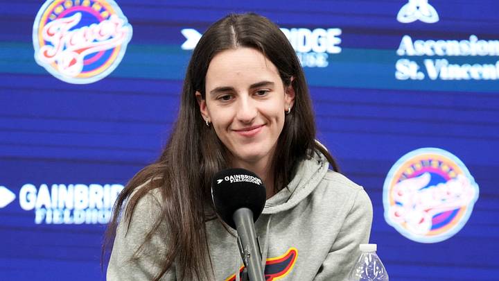 Indiana Fever guard Caitlin Clark speaks with media members Thursday, Oct. 8, 2026, at Gainbridge Fieldhouse in Indianapolis. Indiana Fever guard Caitlin Clark speaks with media members Thursday, Oct. 8, 2026, at Gainbridge Fieldhouse in Indianapolis.