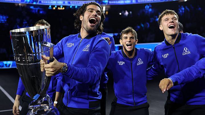 Carlos Alcaraz helped lift Team Europe to victory over Team World at the 2026 Laver Cup. Carlos Alcaraz helped lift Team Europe to victory over Team World at the 2026 Laver Cup.