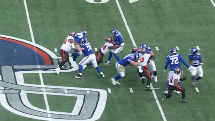 Tommy DeVito got destroyed by Calijah Kancey.