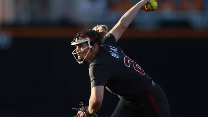 Alabama Softball Player Jocelyn Briski (23) in action against Tennessee at Sherri Parker Lee Stadium in Knoxville, TN on Monday, Apr 27, 2026.