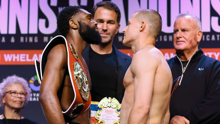 Jaron Ennis (left) and Eimantas Stanionis (right) Jaron Ennis (left) and Eimantas Stanionis (right)