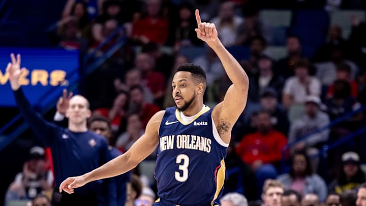 New Orleans Pelicans guard CJ McCollum.