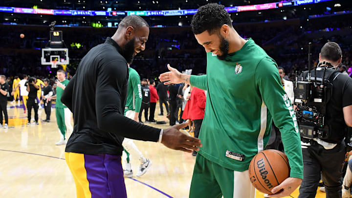 Celebrities At The Los Angeles Lakers Game